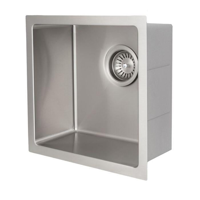 ZLINE Pro Series 15 inch Undermount Single Bowl Bar Sink in Stainless Steel SUS-15-2