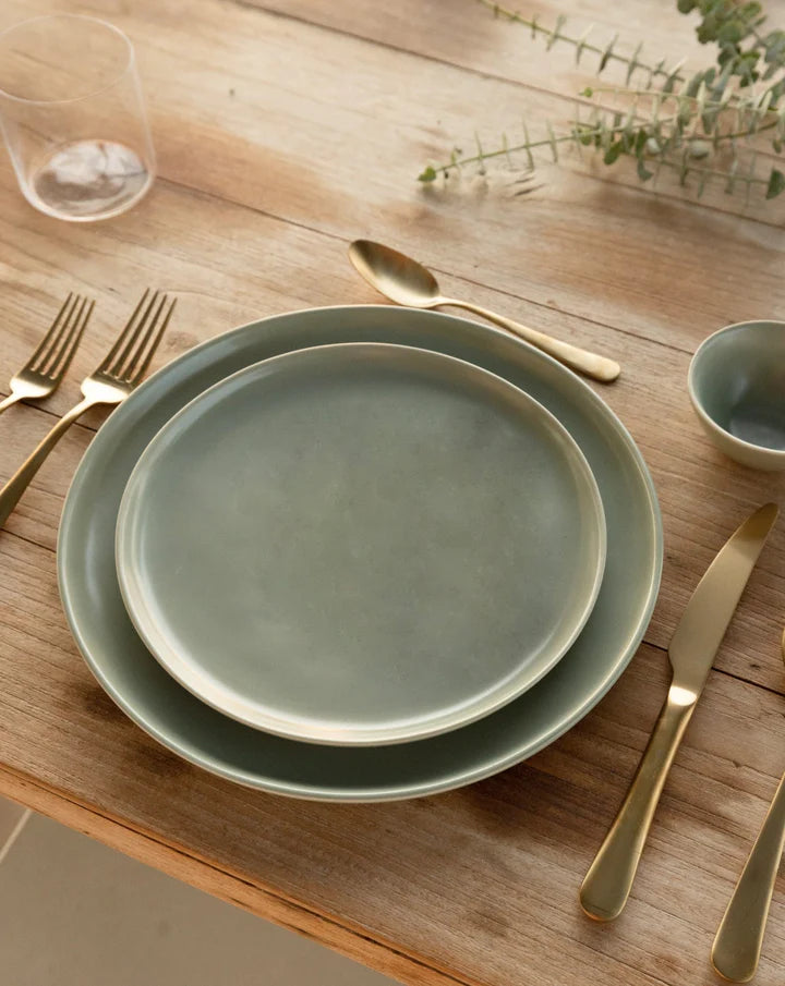 Sage green dinner set cheap