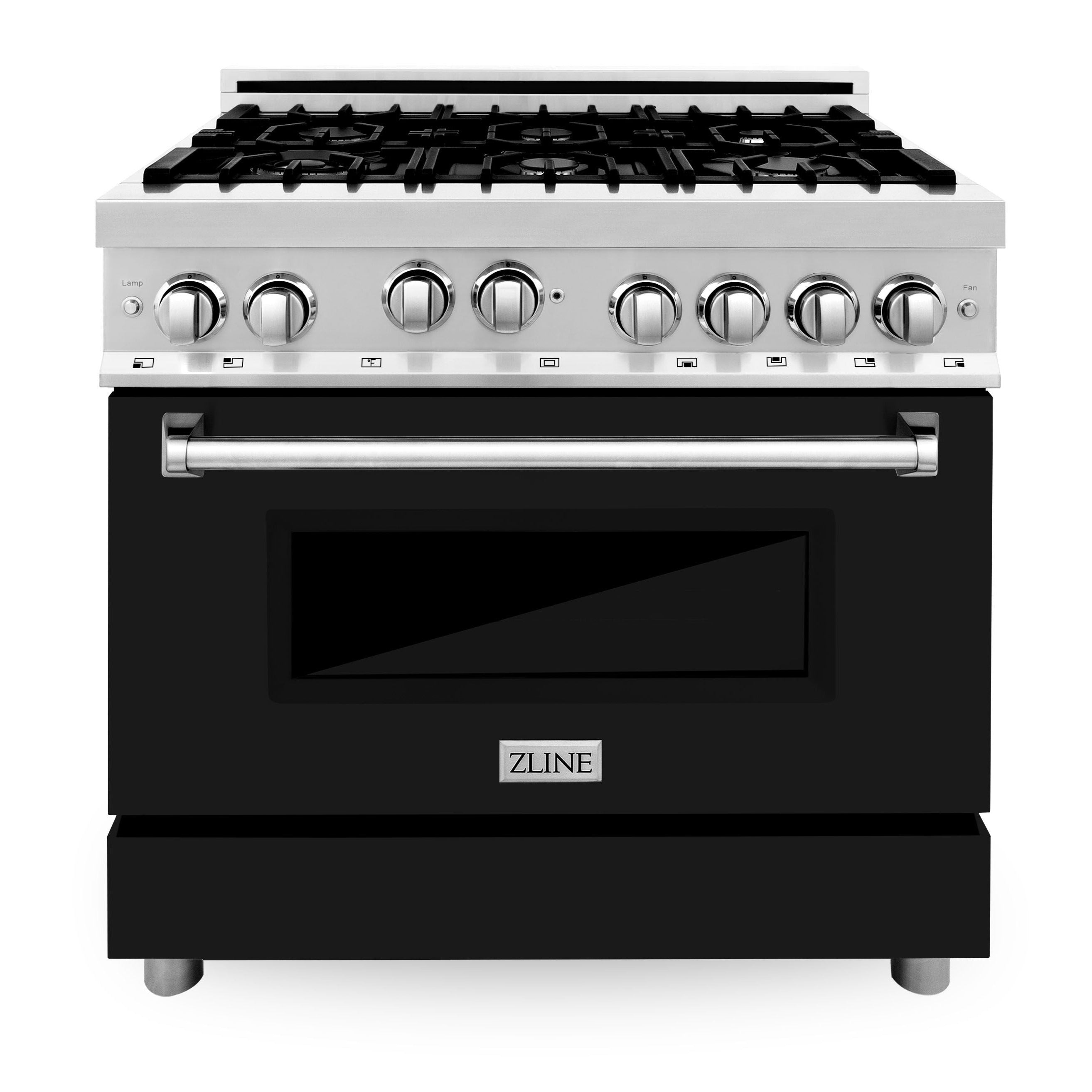 ZLINE 36 in. Professional 4.6 cu. ft. Gas Range in Stainless Steel B