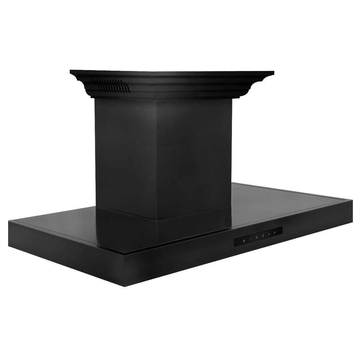ZLINE 36 in. Wall Mount Range Hood in Black Stainless Steel with BlueT