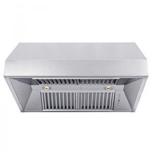 ZLINE 36" Satin Stainless Steel Convertible Vent Under Cabinet Range Hood, 8685S-36