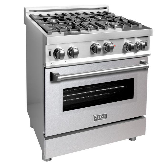 ZLINE 30 in. Professional Gas on Gas Range in Stainless Steel with Dur
