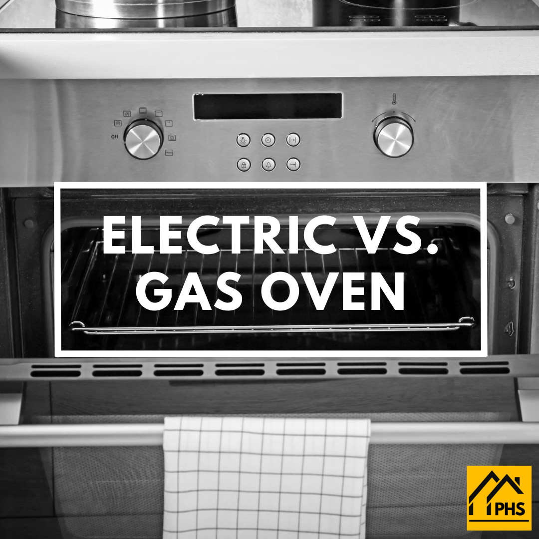 36 Inch electric oven with the door open