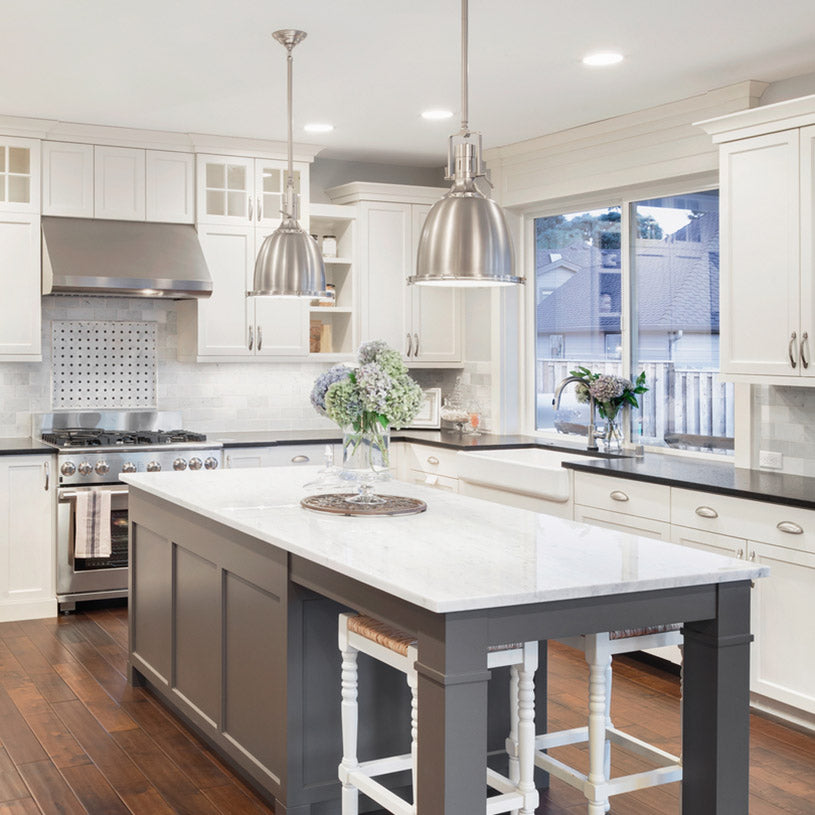 beautiful kitchen in a luxury home island