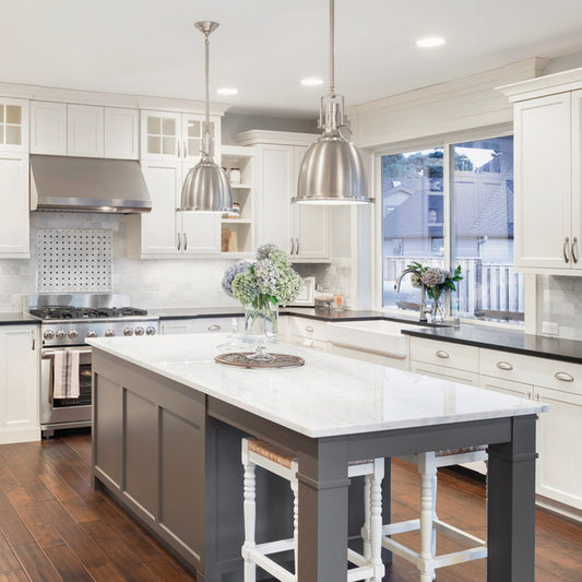 beautiful kitchen in a luxury home island