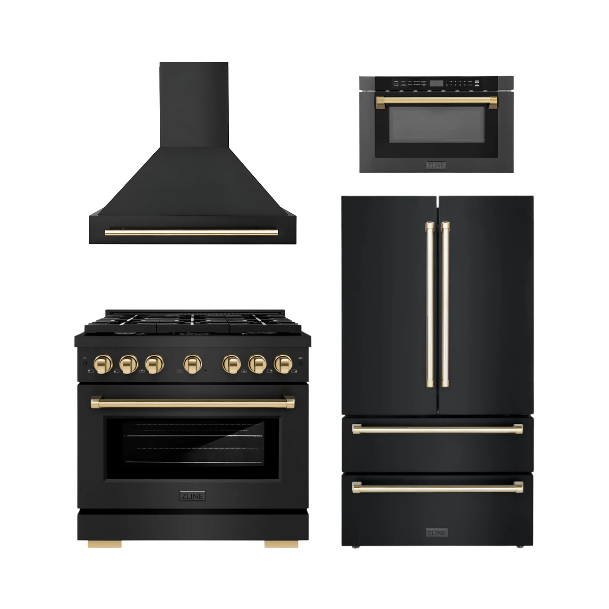 Black Stainless Steel Appliance Packages
