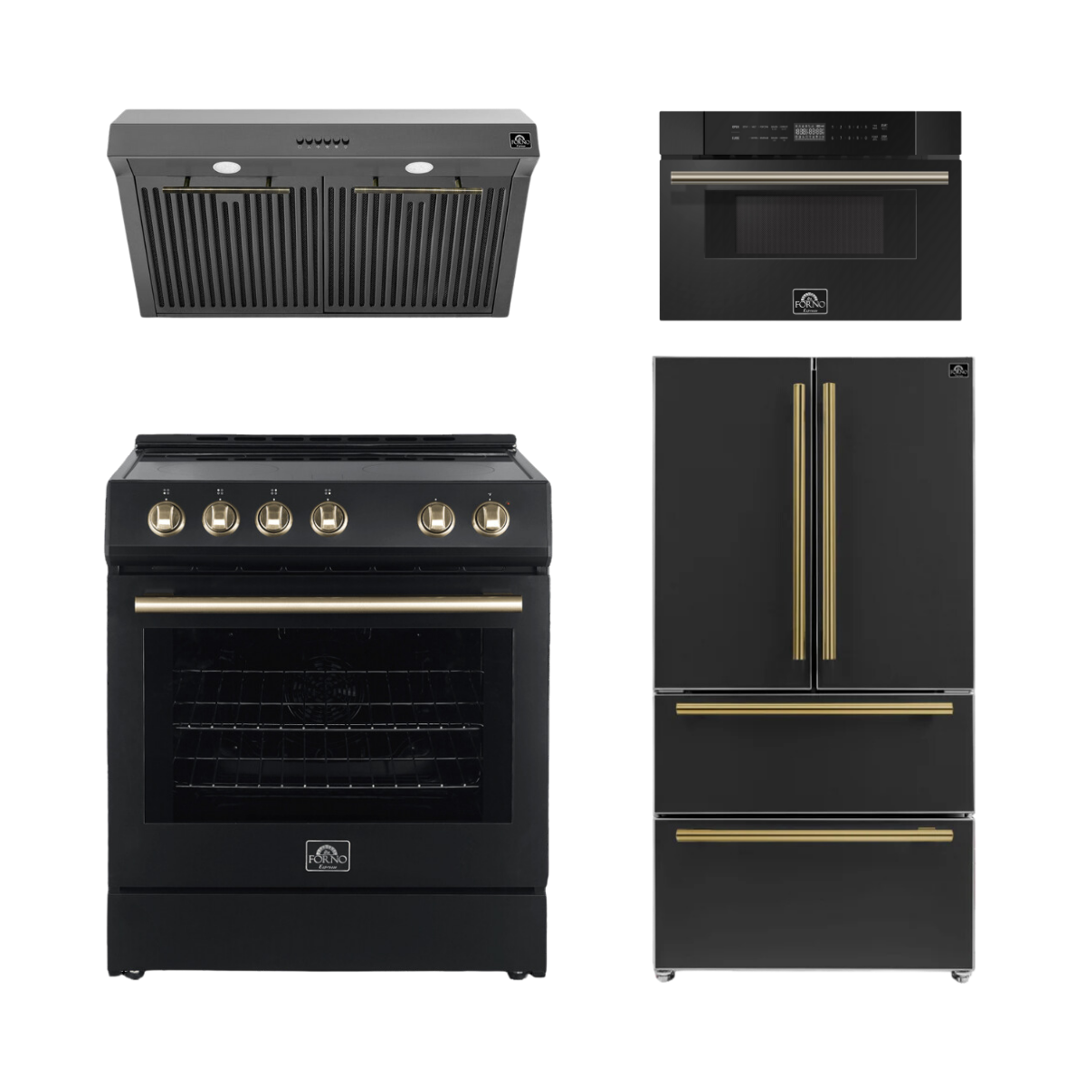 FORNO Black Appliance Packages