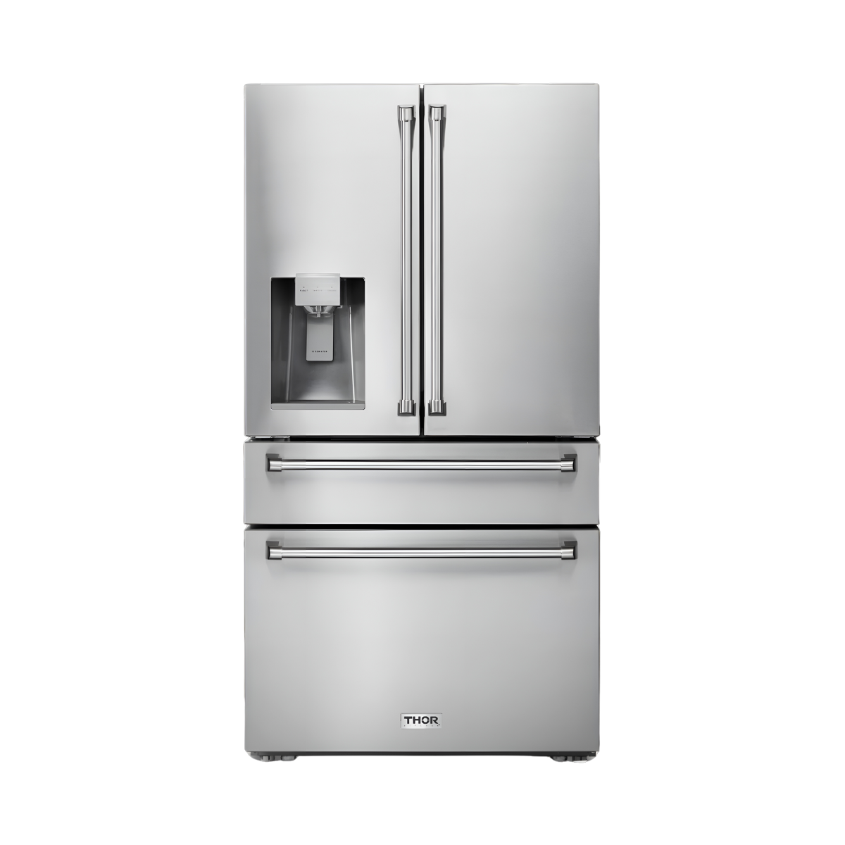 Refrigerator with Water and Ice Dispensers