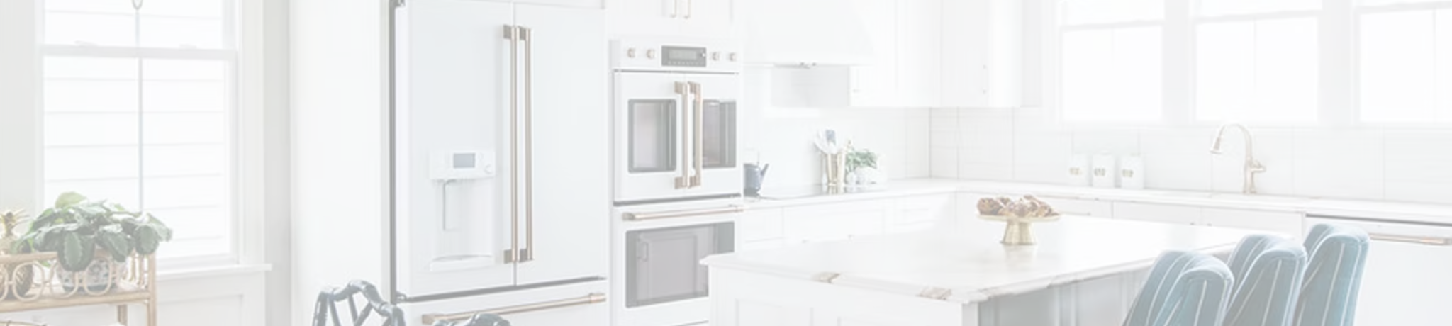White and Gold Appliances