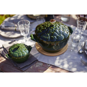 Staub Cast Iron 3-qt Artichoke Dutch Oven - Basil