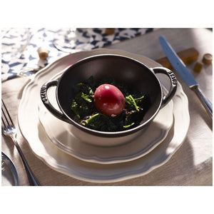 Staub Cast Iron 0.5-qt Baby Wok - Black