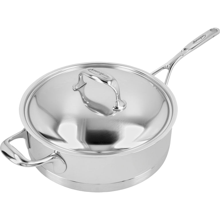 Demeyere 5.1 Qt. Stainless Steel Sauté Pan with Helper Handle, Atlantis Series