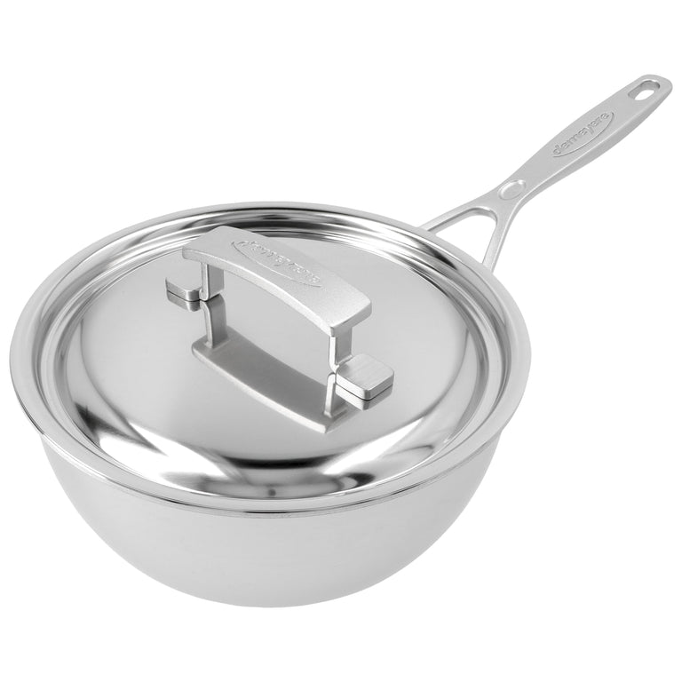 Demeyere 2 Qt. Stainless Steel Sauce Pan, Industry Series