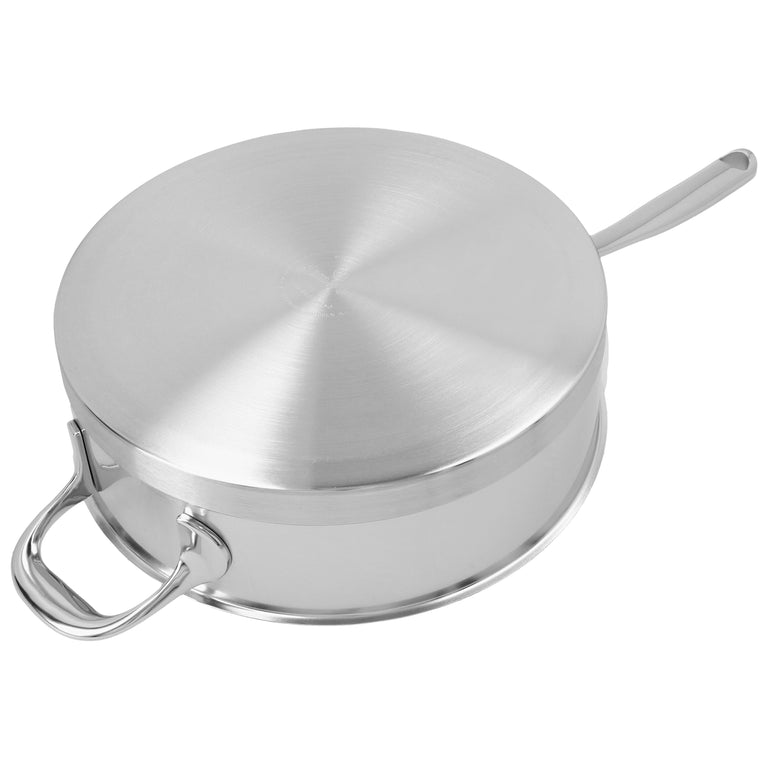 Demeyere 3 Qt. Stainless Steel Sauté Pan with Helper Handle, Atlantis Series