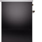 ILVE Nostalgie II 30" Induction Range with Element Stove and Electric Oven in Black with Bronze Trim, UPI304NMPBKB