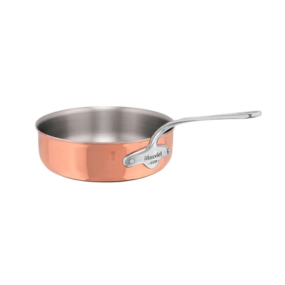 Mauviel 1830 M'6 S Induction Copper Saute Pan With Cast Stainless Steel Handle