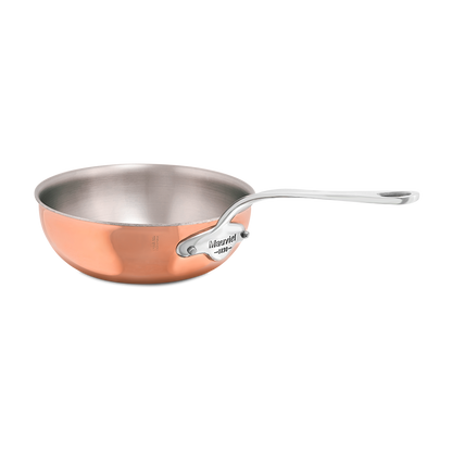 Mauviel 1830 M'6 S Induction Copper Chef Pan With Cast Stainless Steel Handle