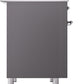 ILVE Nostalgie II 40" Induction Range with Element Stove and Electric Oven in Matte Graphite with Chrome Trim, UPDI406NMPMGC
