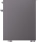 ILVE Nostalgie II 40" Induction Range with Element Stove and Electric Oven in Matte Graphite with Chrome Trim, UPDI406NMPMGC