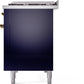 ILVE Nostalgie II 48" Dual Fuel Propane Gas Range in Blue with Brass Trim, UP48FNMPMBGLP