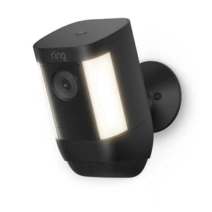 Ring Spotlight Cam Pro, Battery with 2K Video, 3D Motion Detection - Black