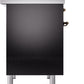 ILVE Nostalgie II 40" Induction Range with Element Stove and Electric Oven in Black with Bronze Trim, UPDI406NMPBKB