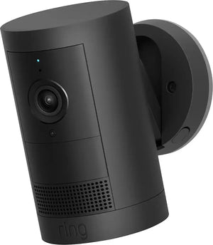 Ring Outdoor Cam Plus, Battery, Wide-Angle 2K Video - Black