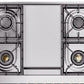 ILVE Nostalgie II 36" Dual Fuel Natural Gas Range in Glossy Black with Bronze Trim, UP36FNMPBKB