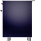 ILVE Nostalgie II 36" Dual Fuel Propane Gas Range in Blue with Copper Trim, UP36FNMPMBPLP