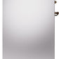 ILVE Nostalgie II 30" Dual Fuel Propane Gas Range in Stainless Steel with Bronze Trim, UP30NMPSSBLP