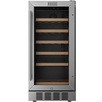 Empava 15-Inch Built-In Wine Cooler, 31-Bottle, Stainless Steel, EMPV-WC09S