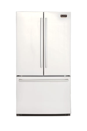 Kucht Professional 36 In. 26.1 cu. ft. Refrigerator with Interior Ice Maker, White, K748FDS-W