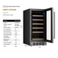 Empava 15-Inch Built-In Wine Cooler, 31-Bottle, Stainless Steel, EMPV-WC09S