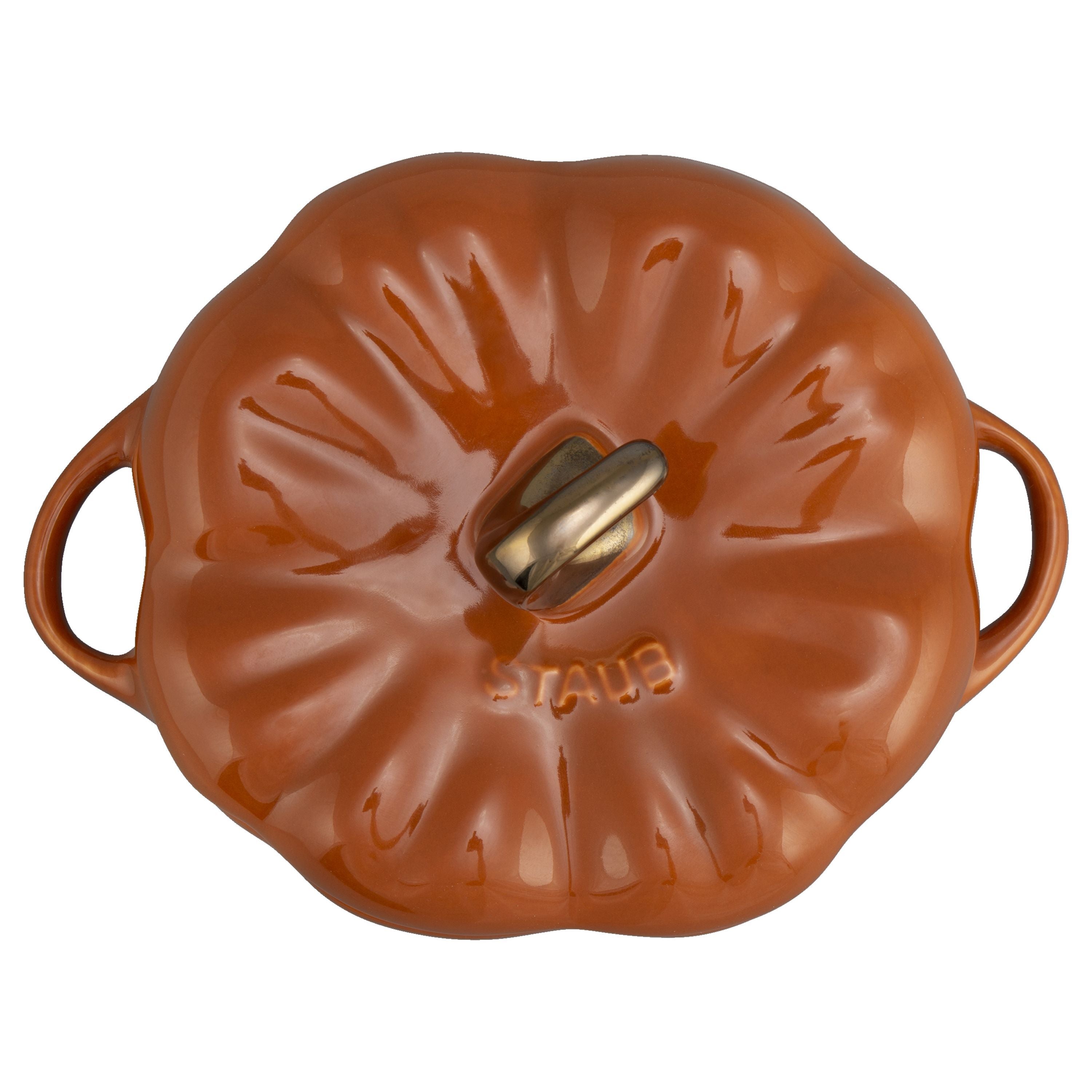 Staub 24oz Pumpkin Dish in Burnt Orange, Cocotte Ceramic Series