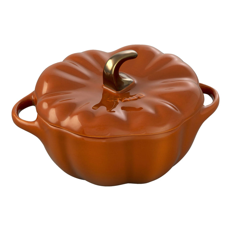 Staub 24oz Pumpkin Dish in Burnt Orange, Cocotte Ceramic Series