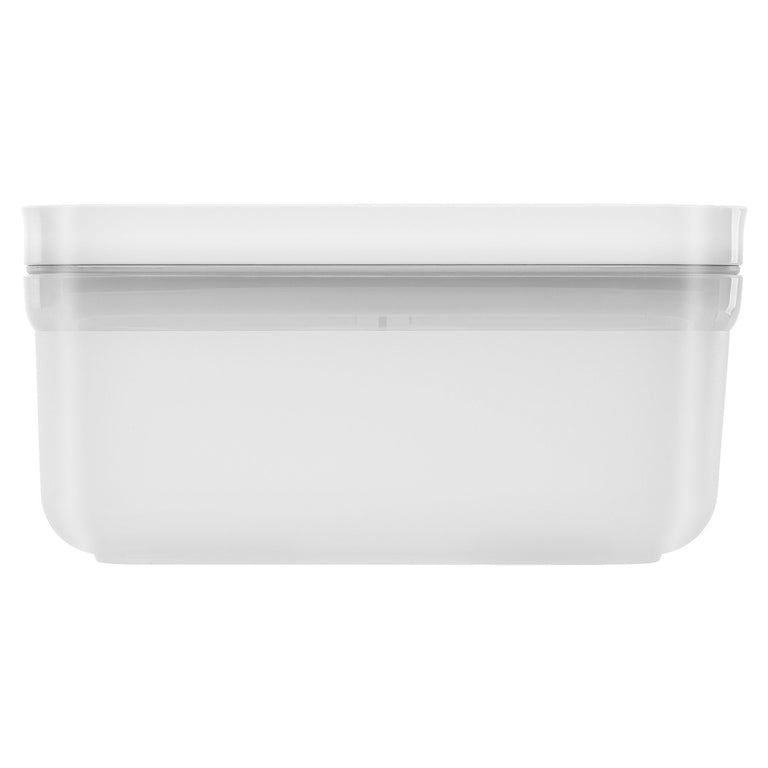 ZWILLING Small Semi-Transparent Vacuum Lunch Container in White Gray, Fresh & Save Series