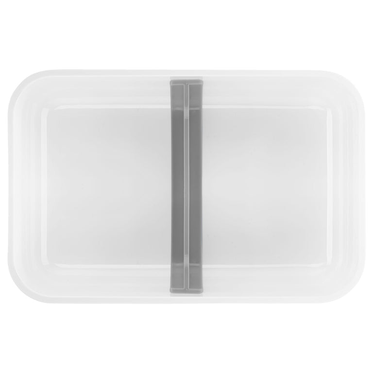 ZWILLING Large Flat Vacuum Lunch Container in White Gray, Fresh & Save Series