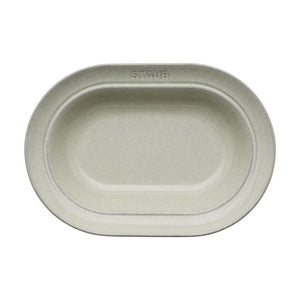 Staub Dinnerware 10-inch Oval Serving Dish - White
