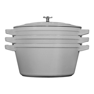 Staub Cast Iron Stackable 4-pc Set - Graphite Grey