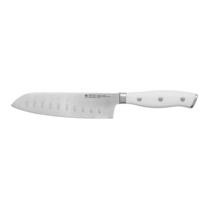 Henckels 5" Fine Edge Santoku Knife with White Handle, Forged Accent Series