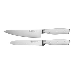 Henckels 2pc Prep Knife Set with White Handle, Forged Accent Series