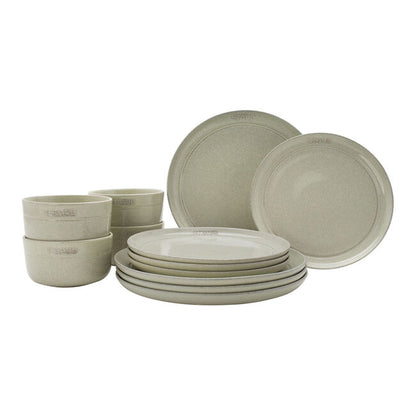 Staub Dinnerware 12-pc Dinnerware Set - White Truffle