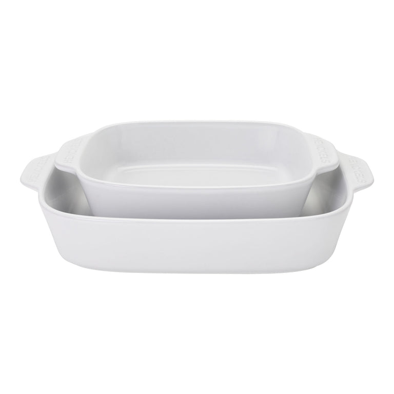 Henckels 8pc Mixed Bakeware and Serving Set in White, Ceramics Series