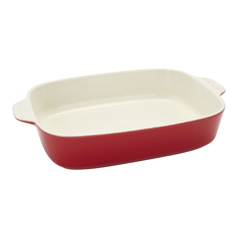 Henckels 8pc Mixed Bakeware and Serving Set in Cherry Red, Ceramics Series