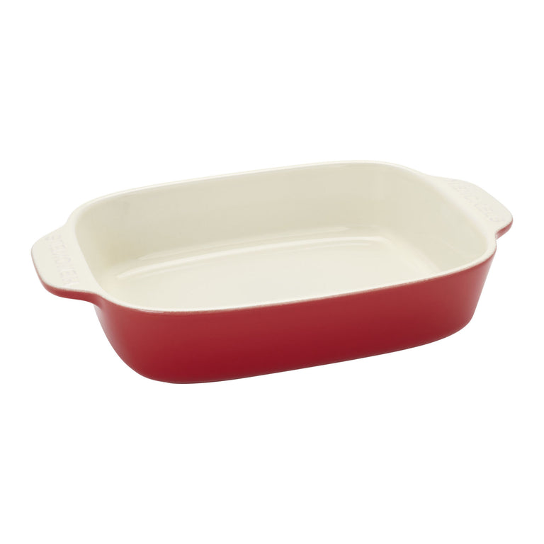 Henckels 8pc Mixed Bakeware and Serving Set in Cherry Red, Ceramics Series