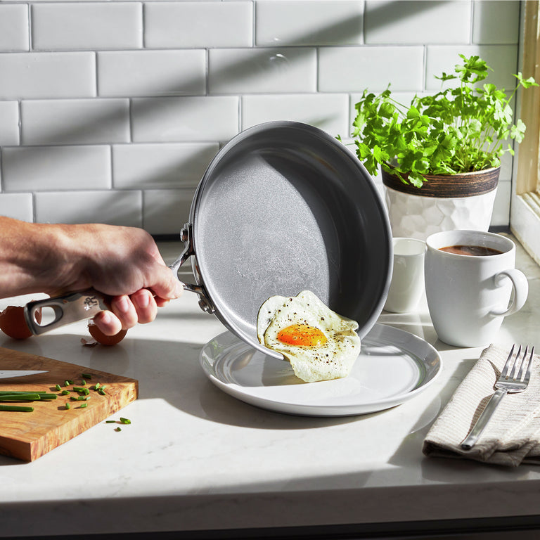 Henckels 8" Stainless Steel Ceramic Non-Stick Fry Pan, CLAD H3 Ceramic Non-Stick Series