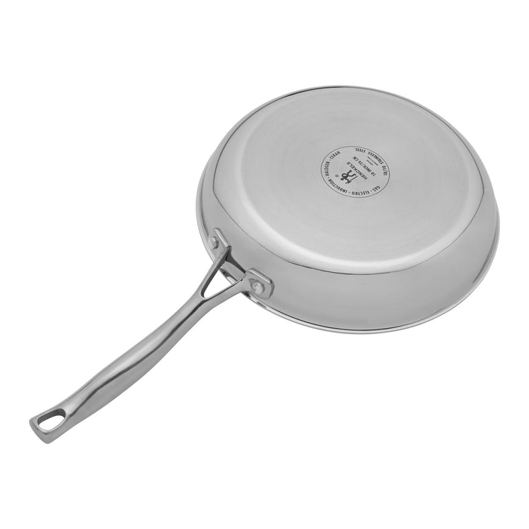 Henckels 10" Stainless Steel Fry Pan with Lid, CLAD H3 Series