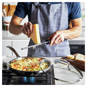 Henckels 10" Stainless Steel Fry Pan with Lid, CLAD H3 Series