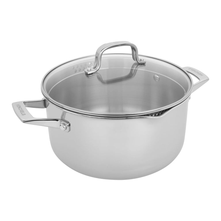 Henckels 6 Qt. Stainless Steel Dutch Oven with Lid, CLAD H3 Series