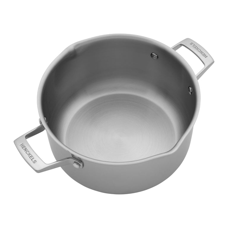 Henckels 6 Qt. Stainless Steel Dutch Oven with Lid, CLAD H3 Series